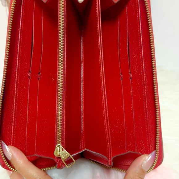 Louis Vuitton LV Long Wallet  Red Monogram Empreinte- include box - Picture 10 of 17